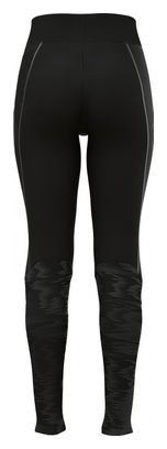 Lange damespanty Odlo Zeroweight Warm Reflecterend Zwart