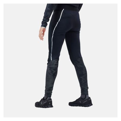Lange damespanty Odlo Zeroweight Warm Reflecterend Zwart