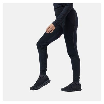 Lange damespanty Odlo Zeroweight Warm Reflecterend Zwart