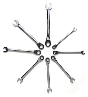 Pedro's Ratcheting Combo Wrench Set (8 stuks)