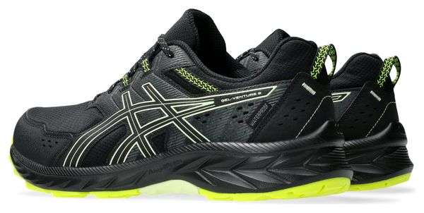 Chaussures Trail Asics Gel-Venture 9 Waterproof Noir/Jaune Homme