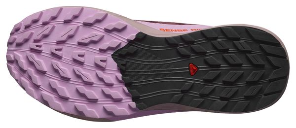 Chaussures Trail Salomon Sense Ride 5 Gore-Tex Rose/Violet Femme