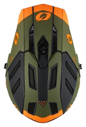 O'neal Backflip Strike Full-Face Mountain Bike Helmet - Black/Orange/Green