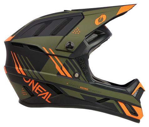 O'neal Backflip Strike Full-Face Mountain Bike Helmet - Black/Orange/Green
