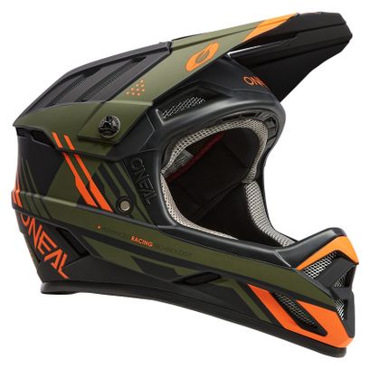 O'neal Backflip Strike Full-Face Mountain Bike Helmet - Black/Orange/Green
