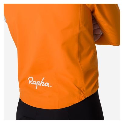 Rapha Core Rain Jacket Orange/White Men's