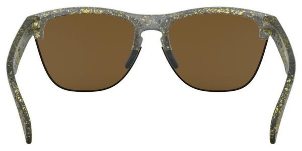 Oakley Sunglasses Frogskins Lite Metallic Splatter Collection / Splatter Crystal Black / 24k Iridium Polarized / OO9374-3063