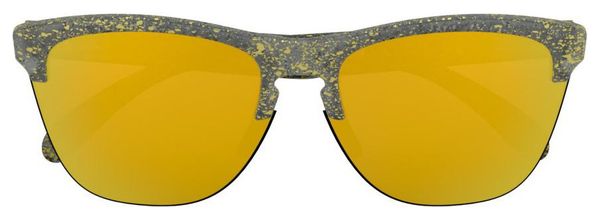 Oakley Sunglasses Frogskins Lite Metallic Splatter Collection / Splatter Crystal Black / 24k Iridium Polarized / OO9374-3063