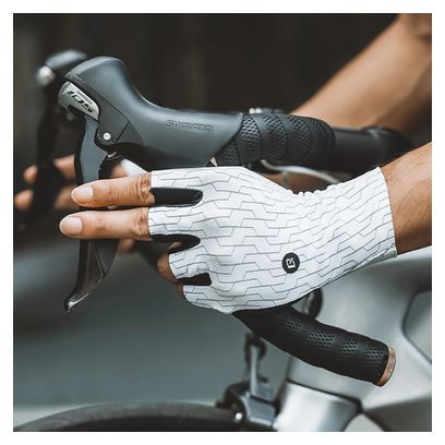 Gants de cyclisme VTT Rockbros - blanc et noir