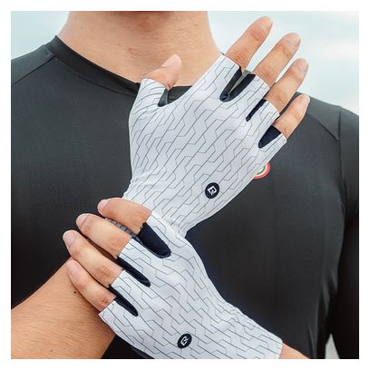 Gants de cyclisme VTT Rockbros - blanc et noir