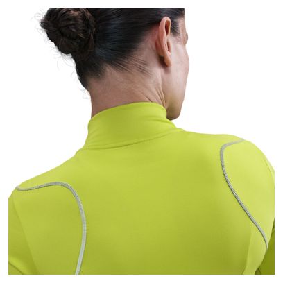 Haut thermique 1/4 zip Nike Swift Jaune Femme