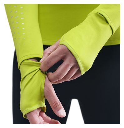 Haut thermique 1/4 zip Nike Swift Jaune Femme