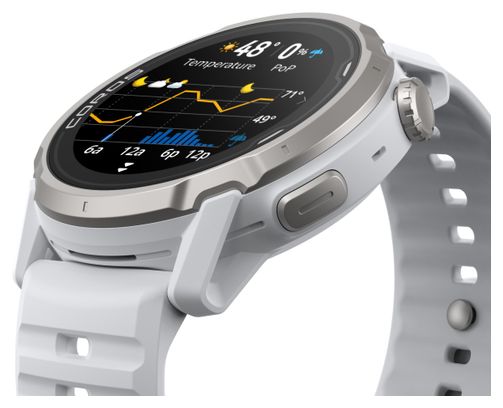 Montre GPS Coros Apex 4 46mm avec Bracelet en Silicone Blanc