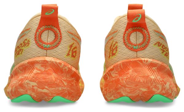 Zapatillas de running Asics Noosa Tri 16 naranja/verde para mujer