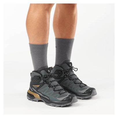 Chaussures de Randonnée Salomon X Ultra 360 Mid GTX Vert/Noir Homme