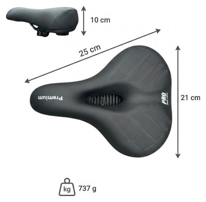 Selle femme Premium Foam noire Selle Unisex Comfort Royal