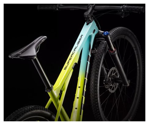 Bicicleta de montaña de 29 &#39;&#39; con suspensión completa Trek Supercaliber 9.7 Sram NX 12V Miami Green a Volt Fade 2020
