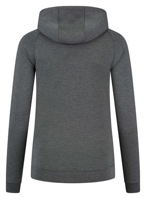 Hoodie Zippe Rogelli Training II - Femme - Carbone