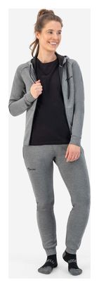 Hoodie Zippe Rogelli Training II - Femme - Carbone