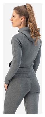 Hoodie Zippe Rogelli Training II - Femme - Carbone