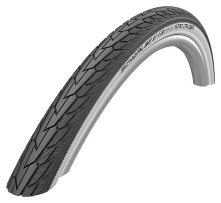 SCHWALBE Pneu Extérieur Road Cruiser 28 X 1.60 Noir/Blanc Reflexion