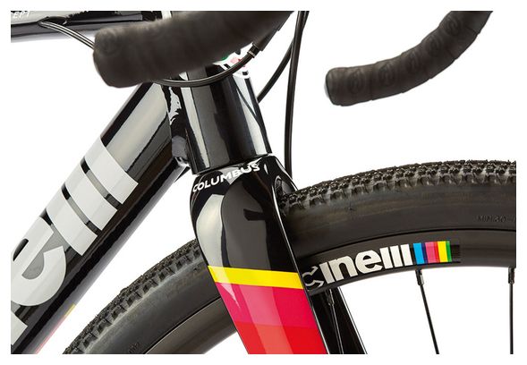 Cinelli Zydeco Gravel Bike Sram Apex 11S 2019 Black Silver Multicolor