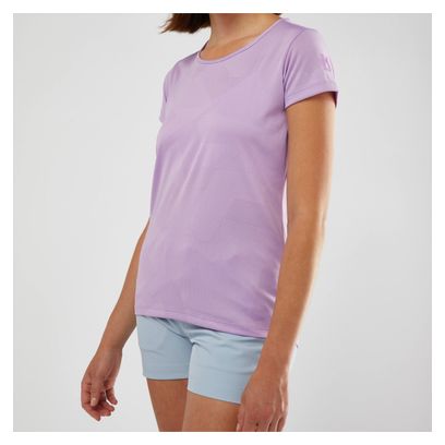 T-Shirt Femme Millet Hiking Jacquard Violet