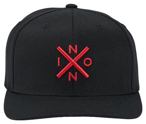 Gorra Nixon Exchange FF Unisex Negra/Roja