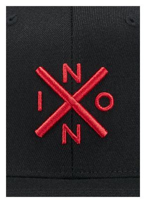 Gorra Nixon Exchange FF Unisex Negra/Roja