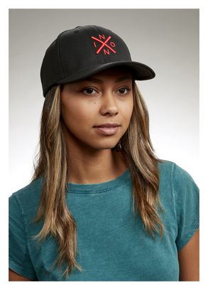 Gorra Nixon Exchange FF Unisex Negra/Roja