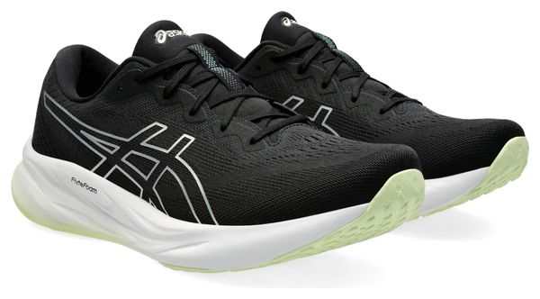 Asics Gel-Pulse 15 Laufschuhe Schwarz/Weiß/Grün Herren