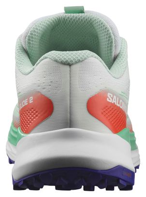 Zapatillas de trail running Salomon Ultra Glide 2 para mujer Blanco/Verde/Rojo