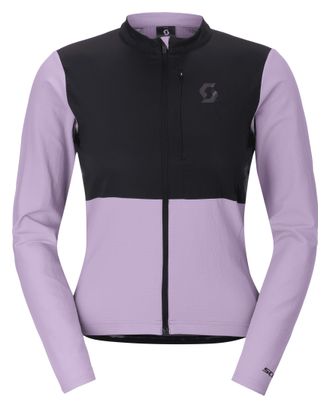 Maillot de manga larga Scott Endurance Warm morado/negro para mujer