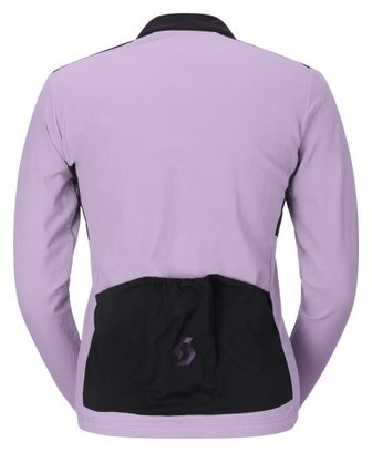 Maillot de manga larga Scott Endurance Warm morado/negro para mujer