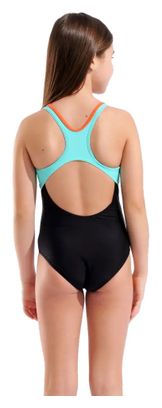 Arena Paint Black/Blue Girls' Swimsuit