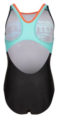 Arena Paint Black/Blue Girls' Swimsuit