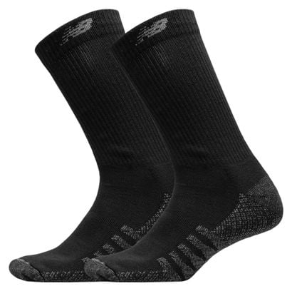 Hohe Socken (2 Paar) New Balance Coolmax Crew Schwarz