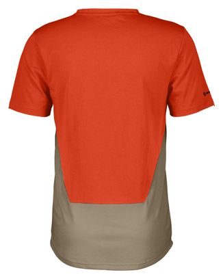 Scott Trail Flow DRI short sleeve jersey Red/Beige Men's