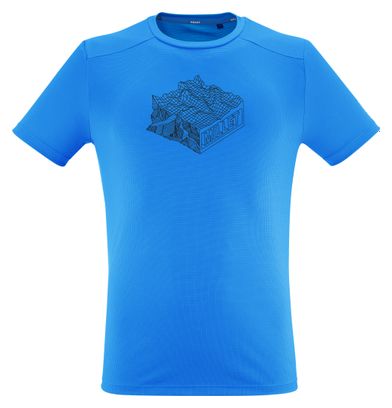 Millet Kamet Map T-shirt Blauw Heren