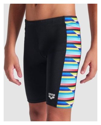 Jongens Arena Racing Stripe Jammer Zwart/Multicolour