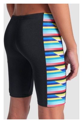 Jongens Arena Racing Stripe Jammer Zwart/Multicolour