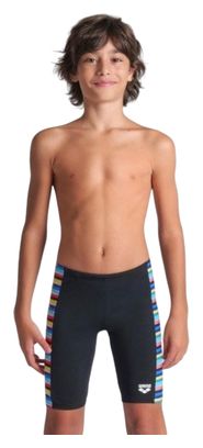 Jongens Arena Racing Stripe Jammer Zwart/Multicolour