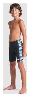 Jongens Arena Racing Stripe Jammer Zwart/Multicolour