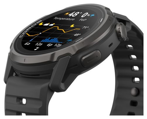 Reloj GPS Coros Apex 4 42 mm con pulsera de silicona negra 