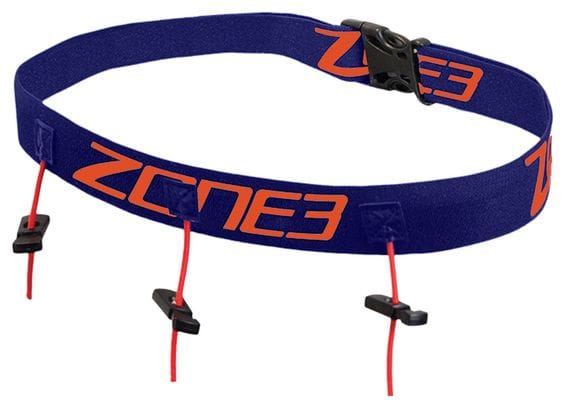 Ceinture porte dossard Zone3 Navy/Orange 3 points