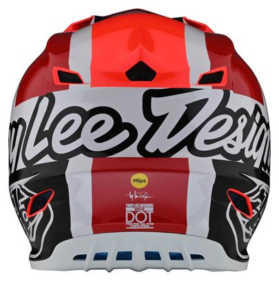 Troy Lee Designs SE4 Polyacrylite Full Face Helmet Red/Charcoal