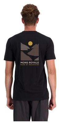 T-Shirt Technique Mons Royale Icon Merinos Noir