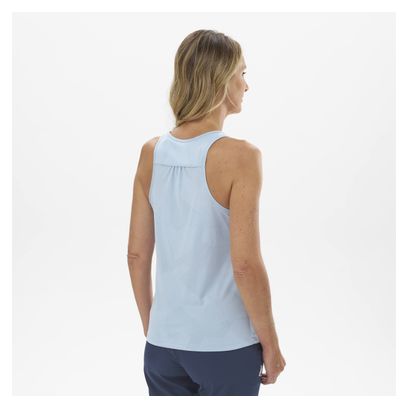 Camiseta de Tirantes de Mijo Jacquard para Mujer Azul