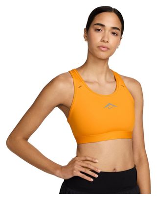 Sujetador Nike Trail Swoosh On-The-Run Naranja