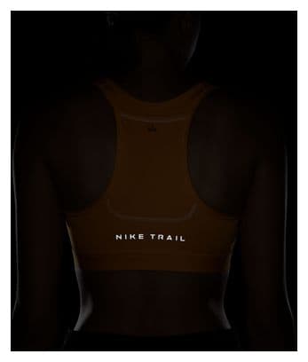 Sujetador Nike Trail Swoosh On-The-Run Naranja
